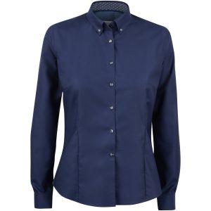 Skjorta Dam Oxford Stretch RB121 Marinblå J.Harvest & Frost