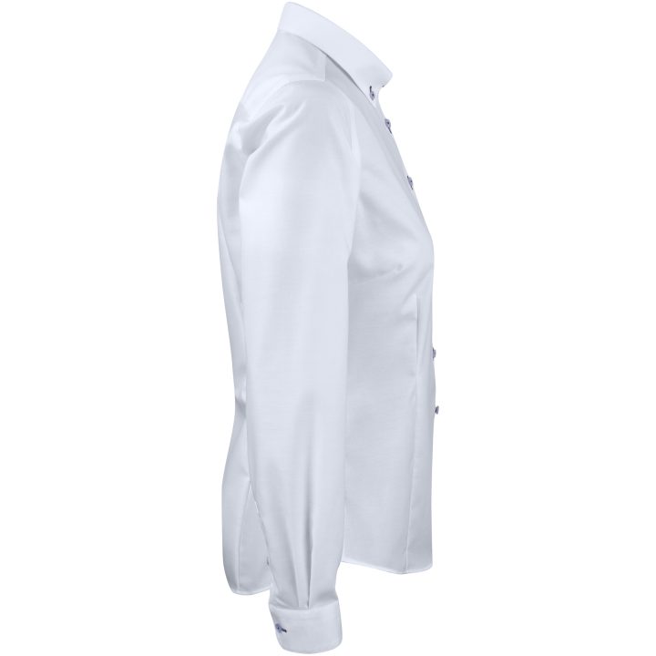 Skjorta Dam Oxford Stretch RB121 Vit J.Harvest & Frost XS – billede 4
