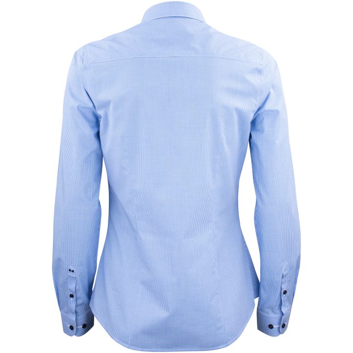 Skjorta Dam Purple Bow 141 Orange rutig Midblue check J.Harvest & Frost XS – billede 2