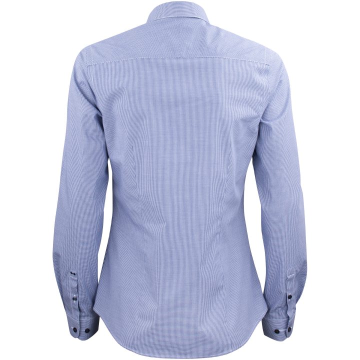 Skjorta Dam Purple Bow 141 Orange rutig Navy check J.Harvest & Frost XS – billede 2
