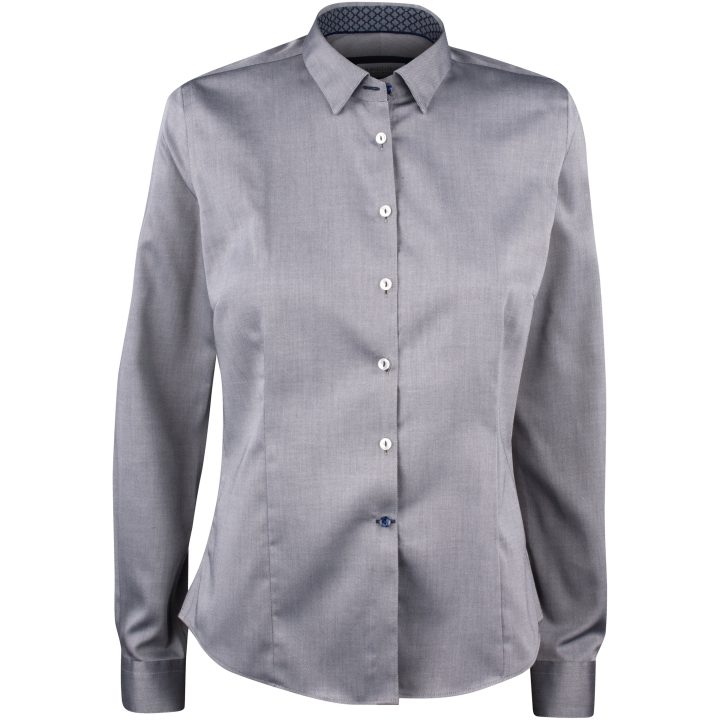 Skjorta Dam RB122 Twill Grå J.Harvest & Frost XS – billede 2