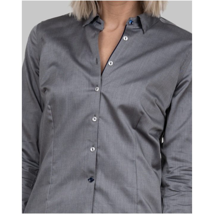 Skjorta Dam RB122 Twill Grå J.Harvest & Frost XS – billede 7