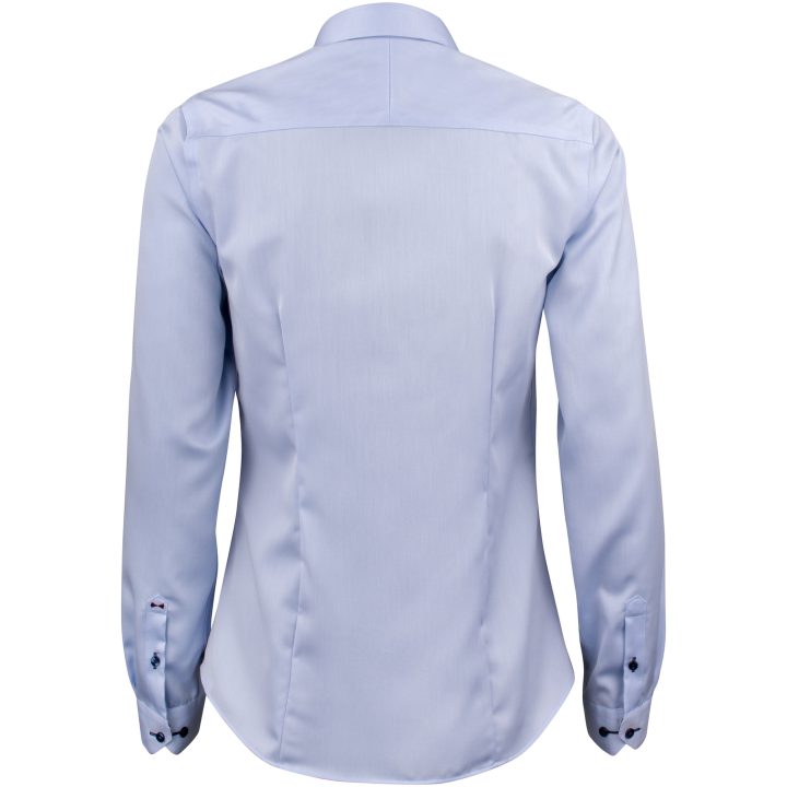 Skjorta Dam RB20 Twill Himmelsblå/marinblå J.Harvest & Frost XS – billede 2