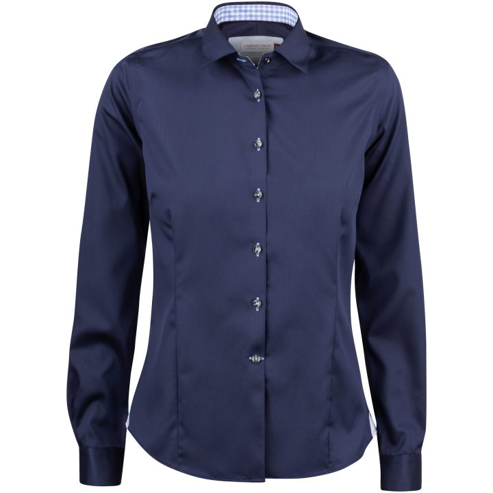 Skjorta Dam RB20 Twill Marinblå/himmelsblå J.Harvest & Frost XS – billede 2