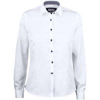 Skjorta Dam RB20 Twill Vit Marinblå J.Harvest & Frost