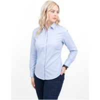 Skjorta Dam YB150 Twill Stretch Contemporary Himmelsblå J.Harvest & Frost