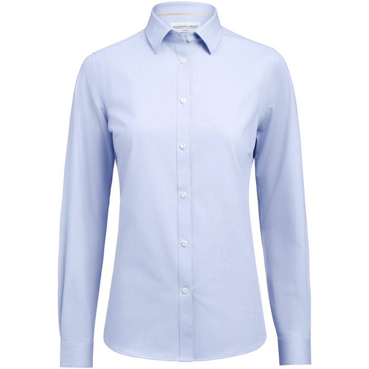 Skjorta Dam YB150 Twill Stretch Contemporary Himmelsblå J.Harvest & Frost XS/34 – billede 2