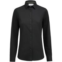 Skjorta Dam YB150 Twill Stretch Contemporary Svart J.Harvest & Frost