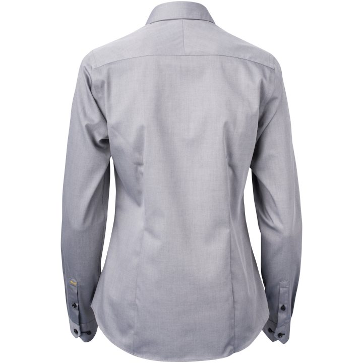 Skjorta Dam YB51 Twill Grå/svart J.Harvest & Frost XS – billede 3