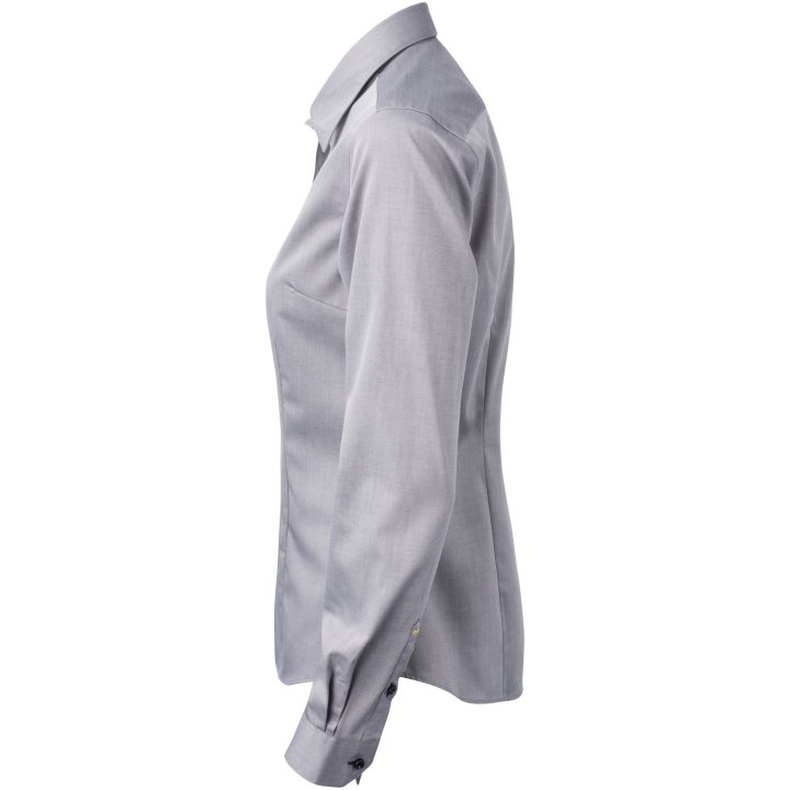 Skjorta Dam YB51 Twill Grå/svart J.Harvest & Frost XS – billede 4