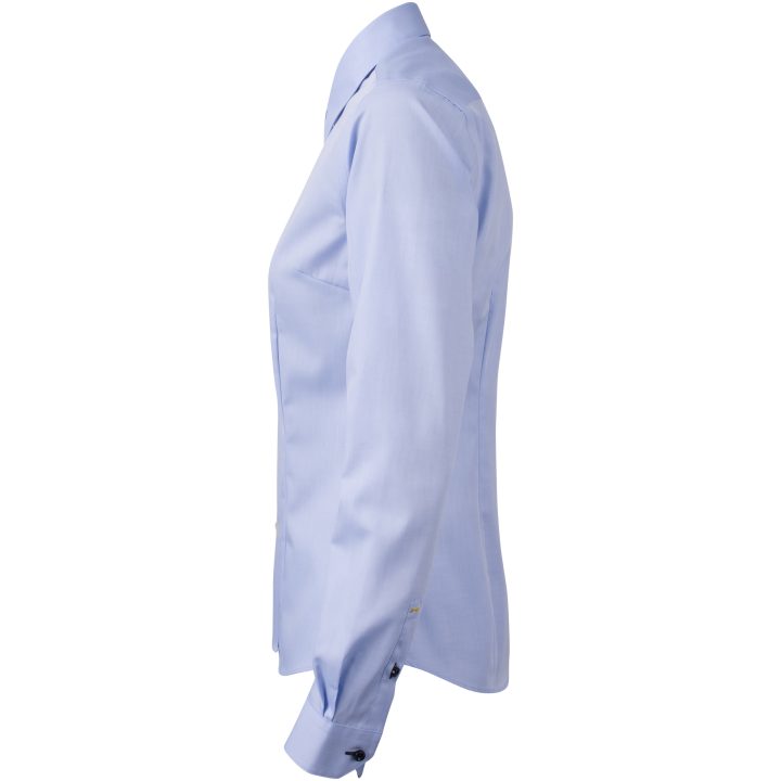 Skjorta Dam YB51 Twill Himmelsblå/marinblå J.Harvest & Frost XS – billede 4