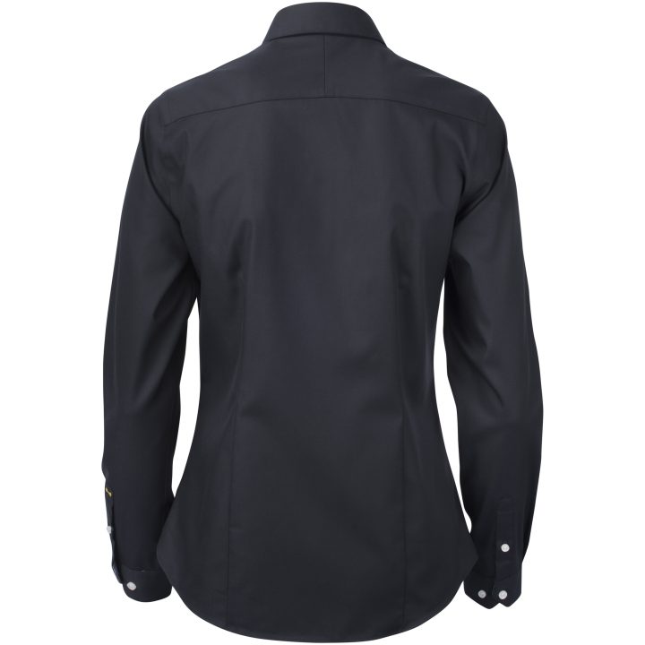 Skjorta Dam YB51 Twill Svart/svart J.Harvest & Frost XS – billede 3