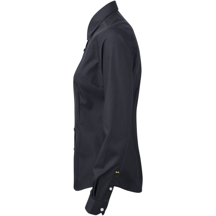 Skjorta Dam YB51 Twill Svart/svart J.Harvest & Frost XS – billede 4