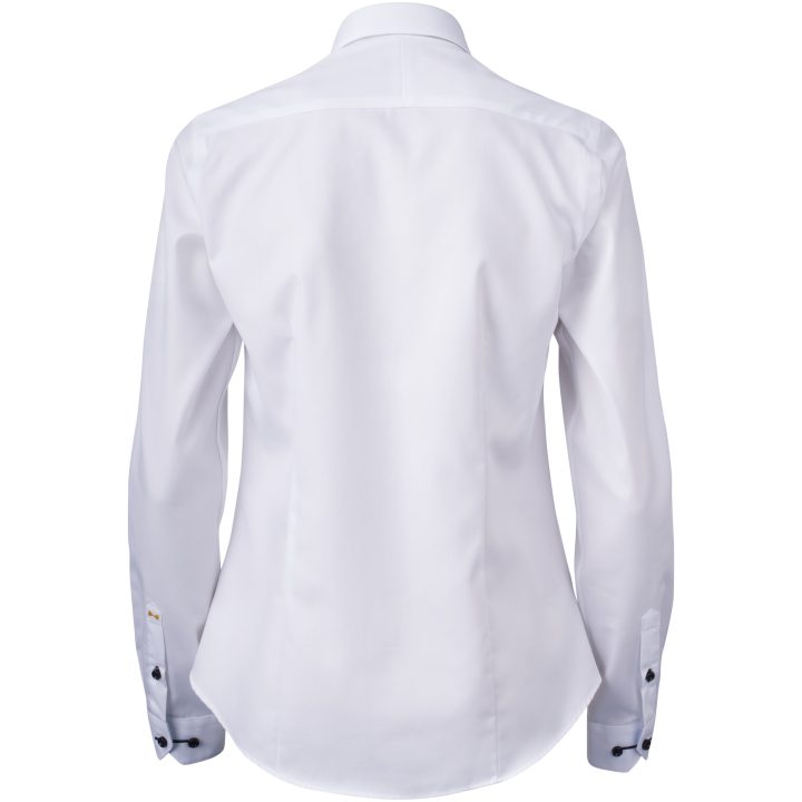 Skjorta Dam YB51 Twill Vit Himmelsblå J.Harvest & Frost XS – billede 3