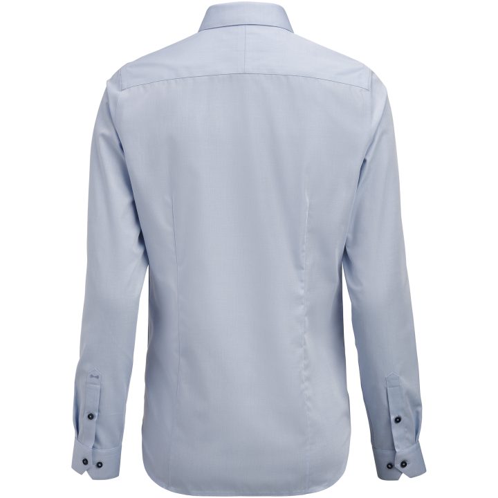Skjorta Dam YB56 Twill Contemporary Himmelsblå/marinblå J.Harvest & Frost XS/34 – billede 4