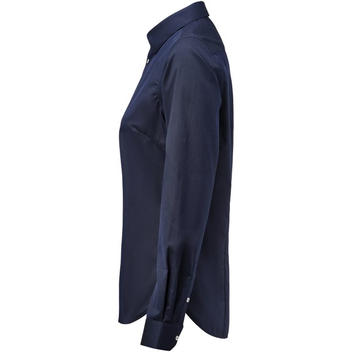 Skjorta Dam YB56 Twill Contemporary Marinblå/vit J.Harvest & Frost XS/34 – billede 3