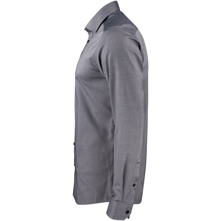 Skjorta GB01 Twill Regular Grå J.Harvest & Frost s – billede 3