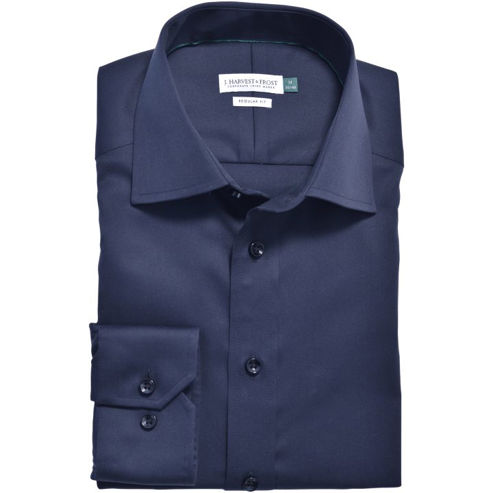 Skjorta GB01 Twill Regular Marinblå J.Harvest & Frost s – billede 5