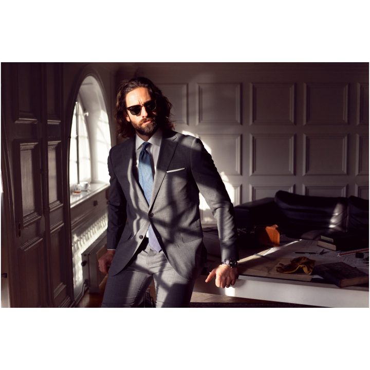 Skjorta GB01 Twill Slim Grå J.Harvest & Frost XS – billede 13