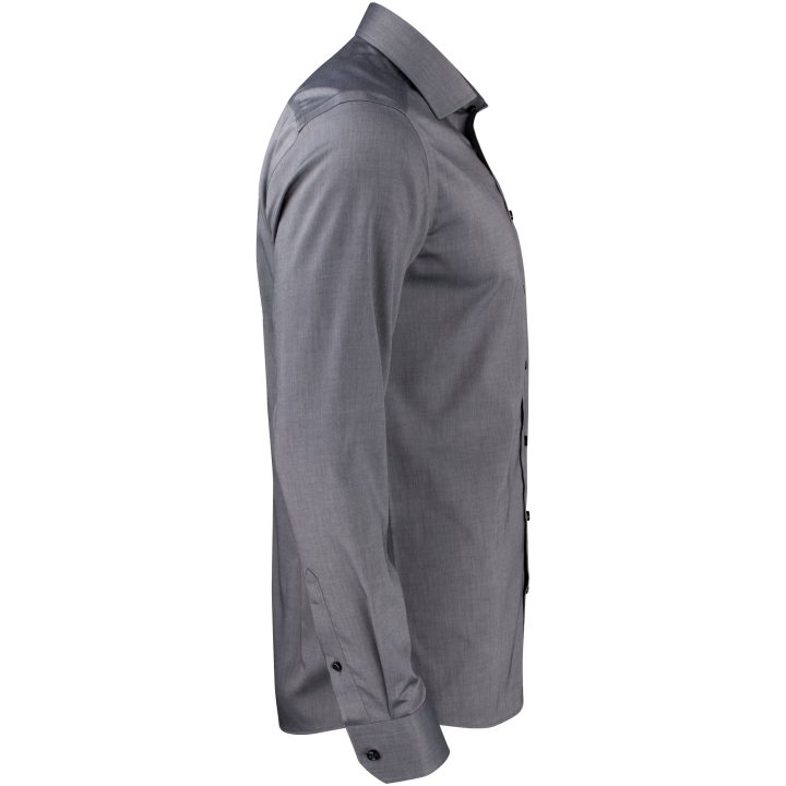 Skjorta GB01 Twill Slim Grå J.Harvest & Frost XS – billede 4
