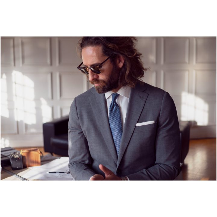 Skjorta GB01 Twill Slim Himmelsblå J.Harvest & Frost XS – billede 8