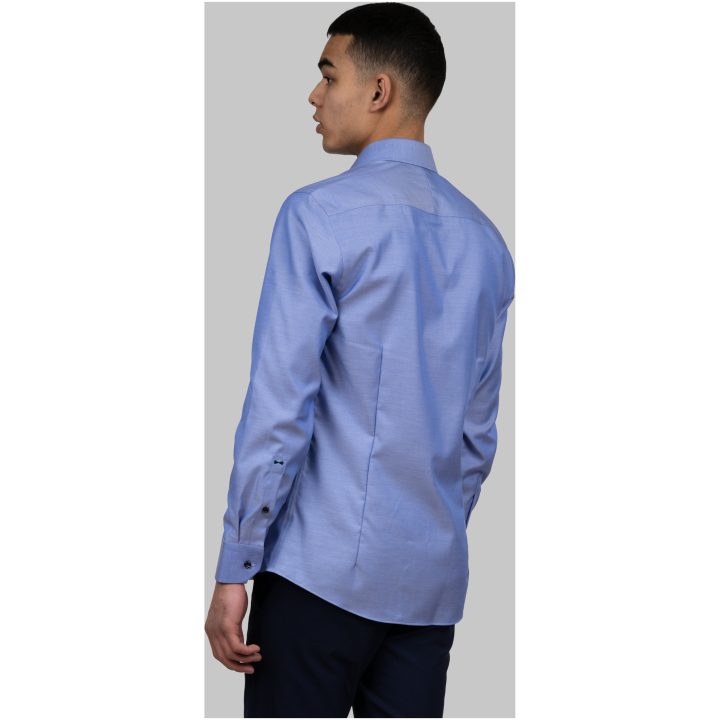 Skjorta GB01 Twill Slim Mellanblå J.Harvest & Frost XS – billede 7