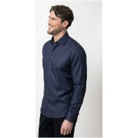 Skjorta GB02 Twill Stretch Slim Fit Marinblå J.Harvest & Frost