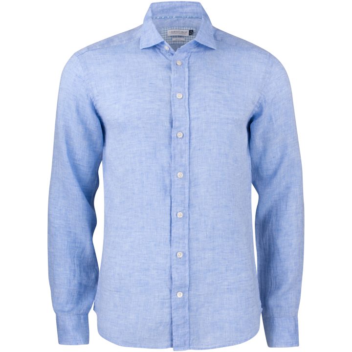 Skjorta IB33 Linen Regular Himmelsblå J.Harvest & Frost s – billede 2