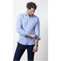 Skjorta IB33 Linen Regular Himmelsblå J.Harvest & Frost