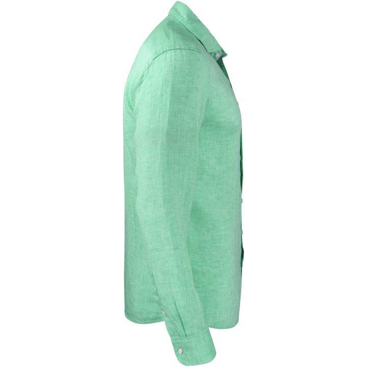 Skjorta IB33 Linen Slim Grön J.Harvest & Frost XS – billede 4