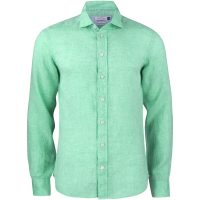 Skjorta IB33 Linen Slim Grön J.Harvest & Frost