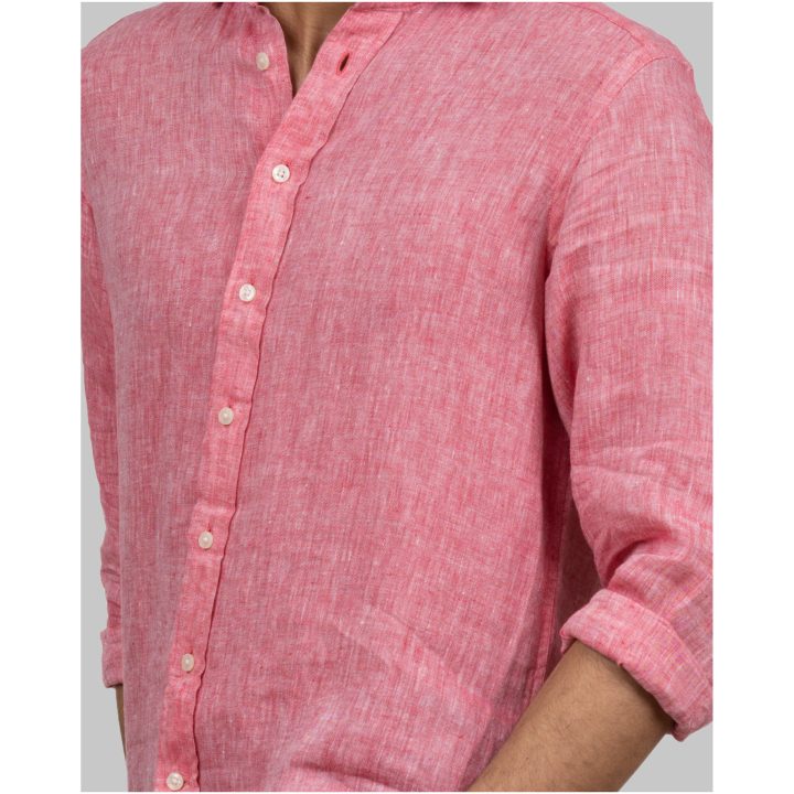 Skjorta IB33 Linen Slim Röd J.Harvest & Frost XS – billede 7