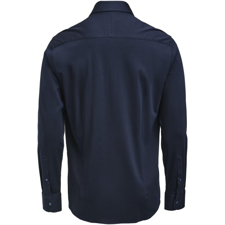 Skjorta Interlock Knit Regular Marinblå J.Harvest & Frost S 37/38 – billede 2