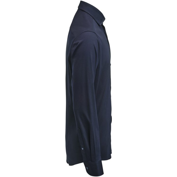 Skjorta Interlock Knit Regular Marinblå J.Harvest & Frost S 37/38 – billede 3