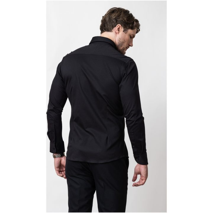 Skjorta Interlock Knit Regular Svart J.Harvest & Frost S 37/38 – billede 8