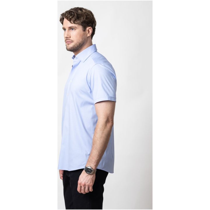 Skjorta Interlock Knit S S Regular Himmelsblå J.Harvest & Frost S 37/38 – billede 6