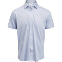 Skjorta Interlock Knit S S Slim Himmelsblå J.Harvest & Frost