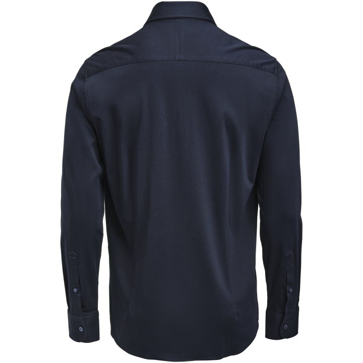 Skjorta Interlock Knit Slim Marinblå J.Harvest & Frost XS 35/36 – billede 2