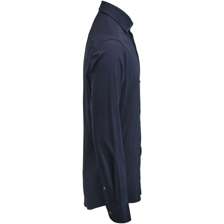 Skjorta Interlock Knit Slim Marinblå J.Harvest & Frost XS 35/36 – billede 3