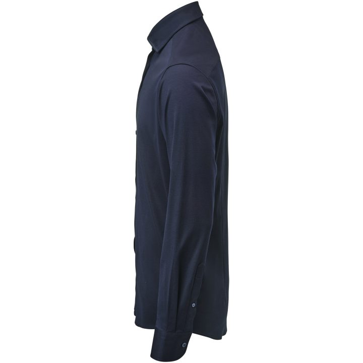 Skjorta Interlock Knit Slim Marinblå J.Harvest & Frost XS 35/36 – billede 4
