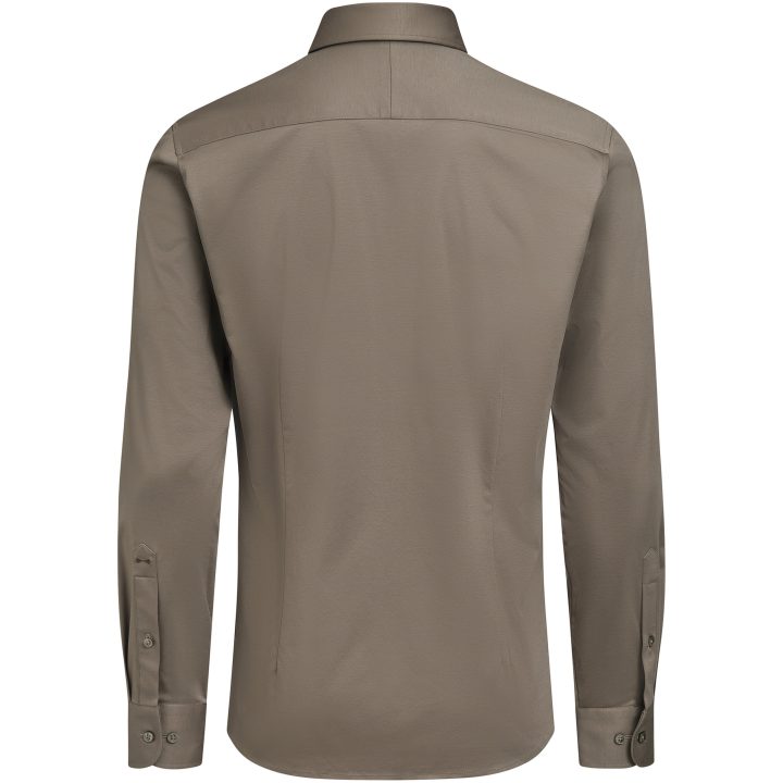 Skjorta Interlock Knit Slim Valnöt J.Harvest & Frost XS 35/36 – billede 4
