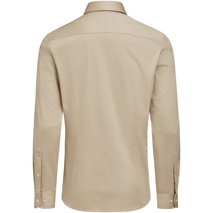 Skjorta Interlock Knit Slim White Pepper J.Harvest & Frost XS 35/36 – billede 3