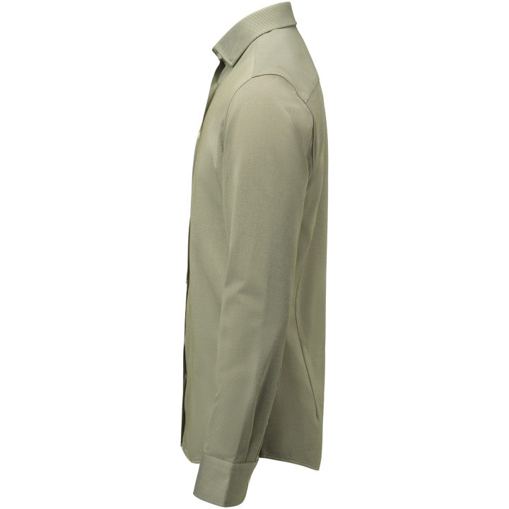 Skjorta King Knit Slim Grön/vit/vit J.Harvest & Frost XS – billede 5