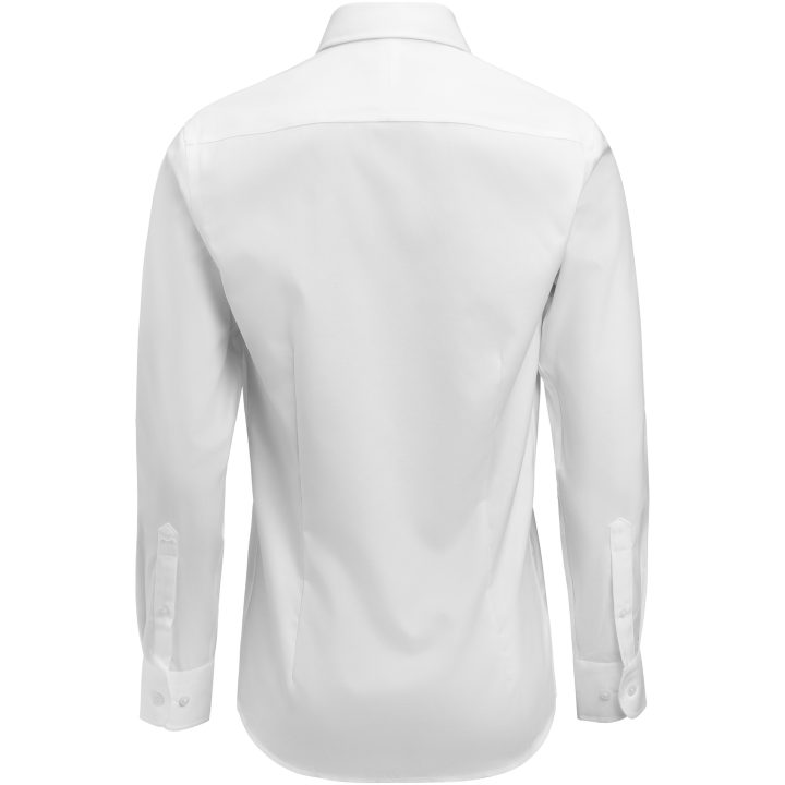 Skjorta King Knit Slim Vit Vit/vit J.Harvest & Frost XS – billede 4