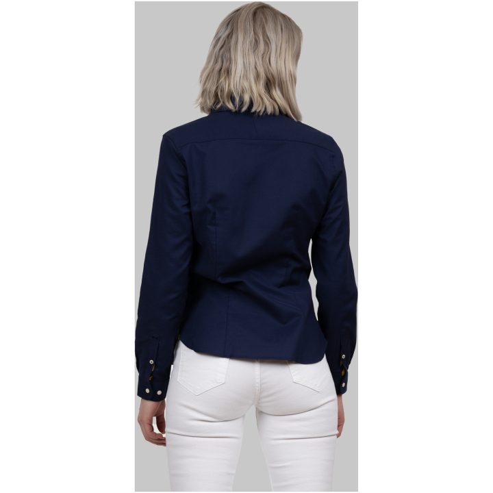 Skjorta Oxford Dam Marinblå J.Harvest & Frost XS/34 – billede 2