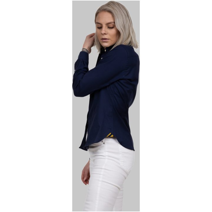 Skjorta Oxford Dam Marinblå J.Harvest & Frost XS/34 – billede 4