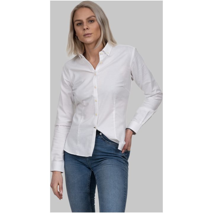 Skjorta Oxford Dam Vit J.Harvest & Frost XS/34 – billede 3