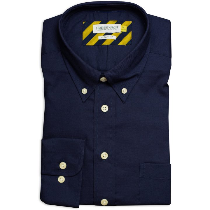 Skjorta Oxford Regular Marinblå J.Harvest & Frost S 37/38 – billede 2