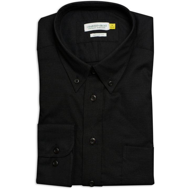 Skjorta Oxford Regular Svart J.Harvest & Frost S 37/38 – billede 2