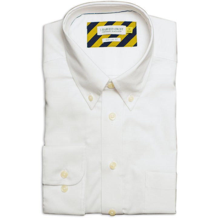 Skjorta Oxford Regular Vit J.Harvest & Frost S 37/38 – billede 2